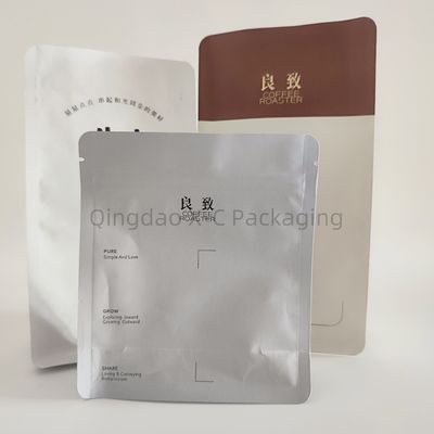 Sac d'emballage de café sur mesure imprimé 8 côtés avec soupape et fermeture éclair