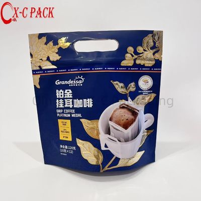 Sac d'emballage de poudre de café au collagène de champignon instantané céto sans sucre de haute qualité avec valve