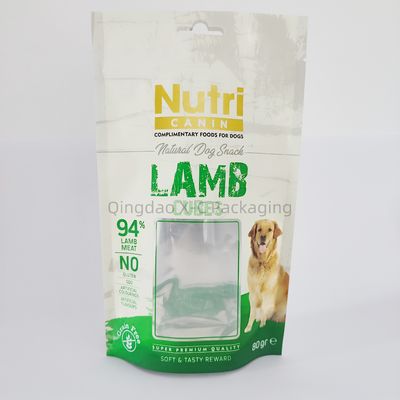 acheter Aliments pour animaux de compagnie Poches debout avec fenêtre pour l'emballage Fermeture à fermeture à glissière recouverte online manufacture