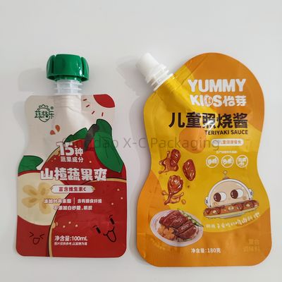 acheter Sacs en plastique imprimés en forme d'OEM pour l'emballage alimentaire Fermeture éclairée stratifiée brillante online manufacture
