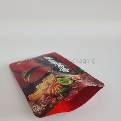 Laminé en plastique recouvreable Stand Up Bag épaisseur personnalisée pour les noix de bonbon Snack