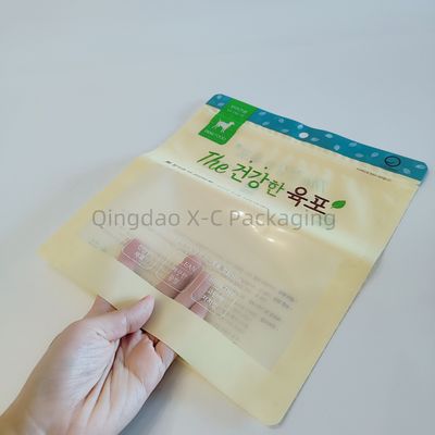 Sacs de coffrage à trois côtés flexibles, sac imperméable à l'eau, résistant à l'odorat, gravure, plastique de qualité alimentaire sur mesure