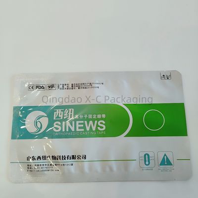 Impression personnalisée Sac à joints à trois côtés Pouche recouverte de feuille d'aluminium Mylar pour la médecine
