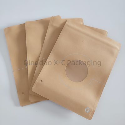 Sac en papier kraft brun personnalisé en rouleau Logo personnalisé imprimé pour le transport