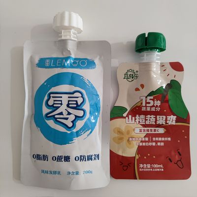 Sac à soupe à la vapeur jus de lait thé au lait de soja boisson énergisante vin cocktail lait liquide purée de fruits ketchup sauce aspiration sac à la vapeur