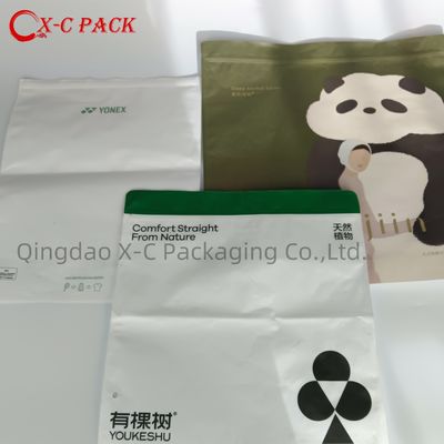 CPE vêtements auto-sérage chaussures et chaussettes sac fermeture à glissière sceau transparent rangement pratique peut imprimer logo fermeture à glissière verrouiller sacs en plastique