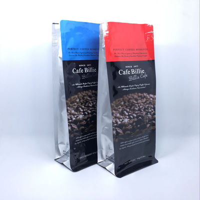 Fermeture à glissière renforcée à nouveau verrouillable sac à fond plat pour le café et les noix QC 100% inspection