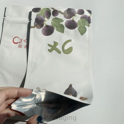 Sac de barrière à fermeture à glissière en plastique transparent et personnalisé recyclable pour emballage alimentaire