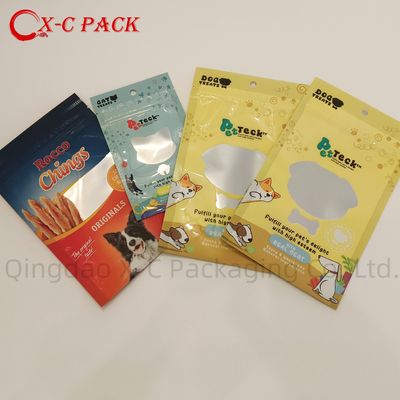 Emballage en plastique recyclable pour animaux de compagnie sac en aluminium pouvant être recouvert avec un joint de trois côtés