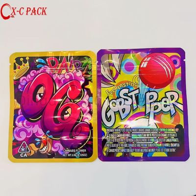 3.5g 7g 14g 28g boîte d' imprimante anti-odeur personnalisée Cali Package Packaging Cookie Gummy 1 oz sac Mylar