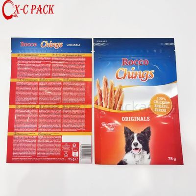 Sacs en plastique Fermeture à glissière 3 côtés étiquette sac petit sac clair sac Mylar sacs d'emballage sac de nourriture pour chiens pour animaux de compagnie